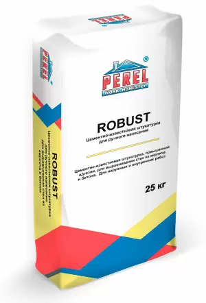 Цементно-известковая штукатурка Perel Robust 0515 (ручное нанесение) купить в "Строй-Ресурсе"