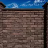 Забор BRICK Блок угловой примыкание правый красный купить в "Строй-Ресурсе"