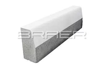 Бордюрный камень BRAER БР100.30.15 белый тест купить в "Строй-Ресурсе"